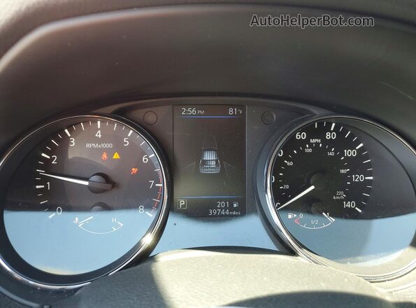 5N1AT2MT9KC721782 2019 NISSAN ROGUE Red ხელსაწყოთა პანელის ხედი