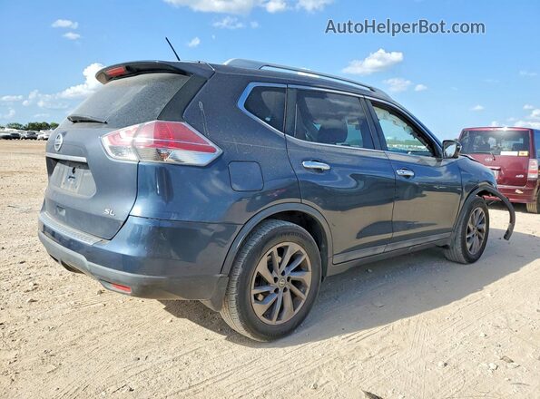 5N1AT2MTXGC733690 2016 NISSAN ROGUE Синий Задняя правая четверть
