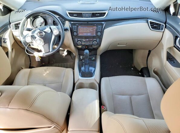 5N1AT2MTXGC733690 2016 NISSAN ROGUE Синий Вид панели приборов