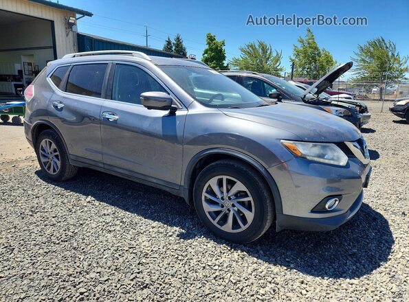 5N1AT2MTXGC744589 2016 NISSAN ROGUE Серый Передняя правая четверть