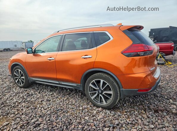 5N1AT2MTXHC760597 2017 NISSAN ROGUE Оранжевый Задняя левая четверть