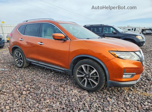 5N1AT2MTXHC760597 2017 NISSAN ROGUE Оранжевый Передняя правая четверть