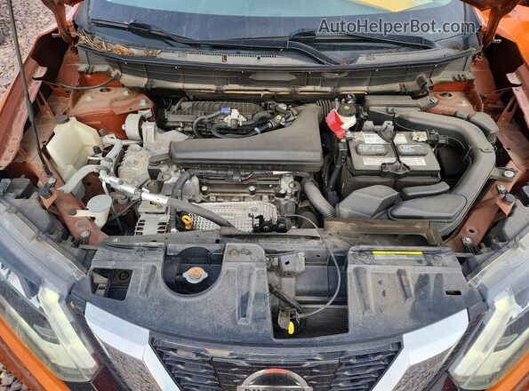5N1AT2MTXHC760597 2017 NISSAN ROGUE Оранжевый Вид подкапотного пространства