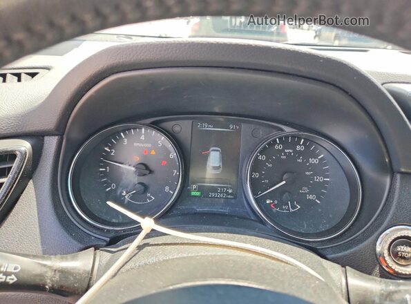 5N1AT2MTXHC821530 2017 NISSAN ROGUE Silver Вид щитка приладів