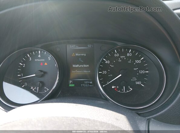 5N1AT2MTXHC887723 2017 NISSAN ROGUE Gray უკანა სავარძლების ხედი