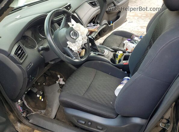 5N1AT2MTXHC896888 2017 NISSAN ROGUE Black Widok wnętrza z przodu