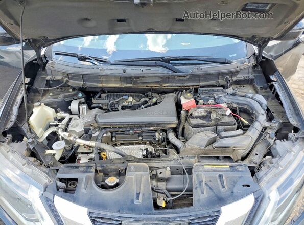 5N1AT2MTXHC896888 2017 NISSAN ROGUE Black Widok wnętrza z tyłu
