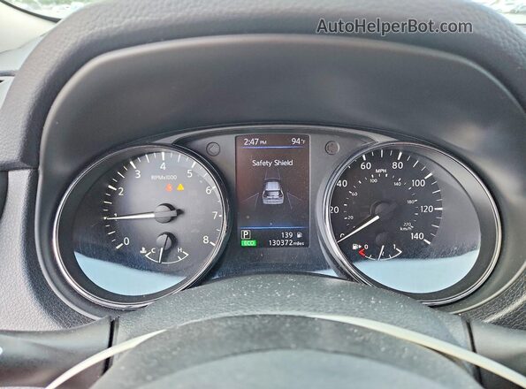5N1AT2MTXJC769354 2018 NISSAN ROGUE Black ხელსაწყოთა პანელის ხედი