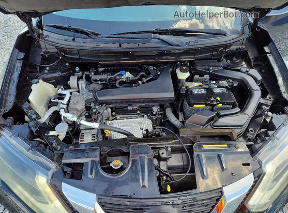 5N1AT2MTXJC769354 2018 NISSAN ROGUE Black უკანა სალონის ხედი