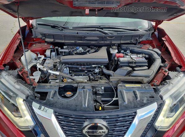 5N1AT2MTXKC754659 2019 NISSAN ROGUE Red Engine compartment view