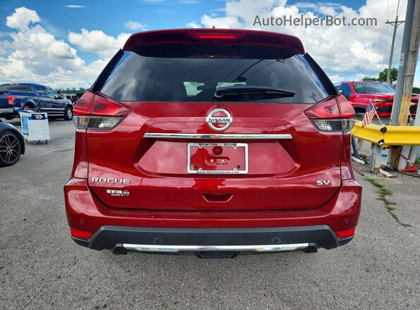 5N1AT2MTXKC754659 2019 NISSAN ROGUE Red Rear view