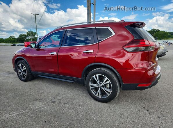 5N1AT2MTXKC754659 2019 NISSAN ROGUE Red Rear left