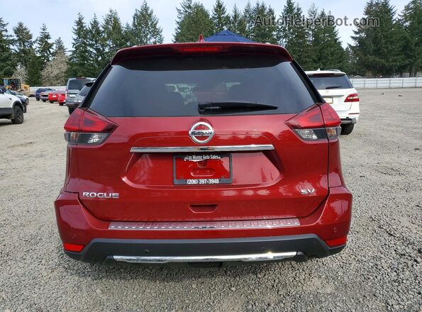 5N1AT2MTXKC813502 2019 NISSAN ROGUE Red Вид ззаду