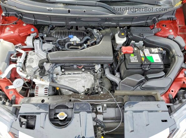 5N1AT2MTXKC813502 2019 NISSAN ROGUE Red Вид підкапотного простору