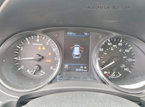 5N1AT2MTXKC813502 2019 NISSAN ROGUE Red Вид щитка приладів