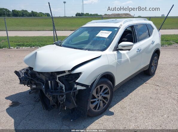 5N1AT2MV0GC768806 2016 NISSAN ROGUE White Առջևի ձախ երեք քառորդ տեսարան