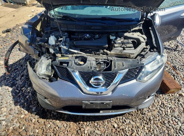 5N1AT2MV0GC814215 2016 NISSAN ROGUE Silver Widok komory silnika