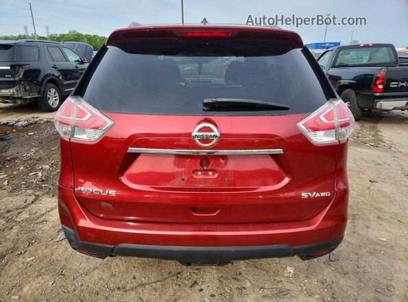 5N1AT2MV0GC832388 2016 NISSAN ROGUE Red Vista trasera