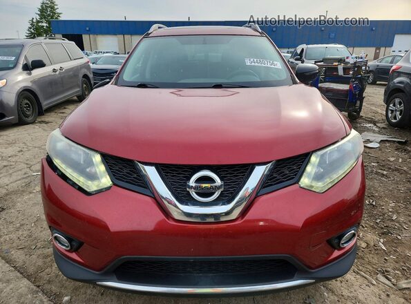 5N1AT2MV0GC832388 2016 NISSAN ROGUE Red Vista frontal