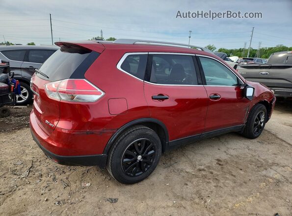5N1AT2MV0GC832388 2016 NISSAN ROGUE Red Trasero derecho