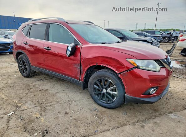 5N1AT2MV0GC832388 2016 NISSAN ROGUE Red Delantero derecho