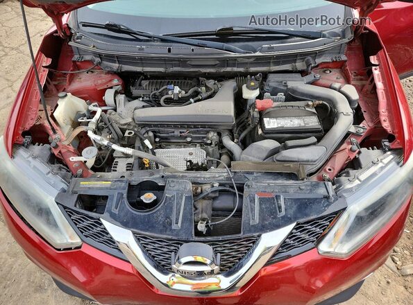 5N1AT2MV0GC832388 2016 NISSAN ROGUE Red Vista del compartimento del motor