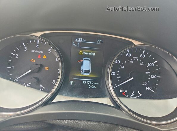 5N1AT2MV0GC858831 2016 NISSAN ROGUE Silver ხელსაწყოთა პანელის ხედი