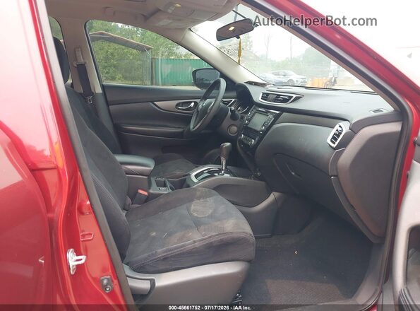 5N1AT2MV0GC867125 2016 NISSAN ROGUE Красный Вид салона спереди