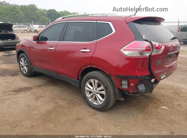 5N1AT2MV0GC867125 2016 NISSAN ROGUE Красный Задняя левая четверть