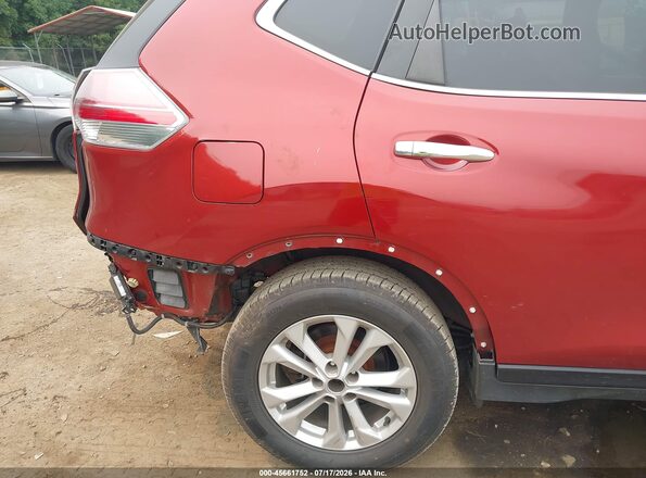 5N1AT2MV0GC867125 2016 NISSAN ROGUE Красный Вид спереди