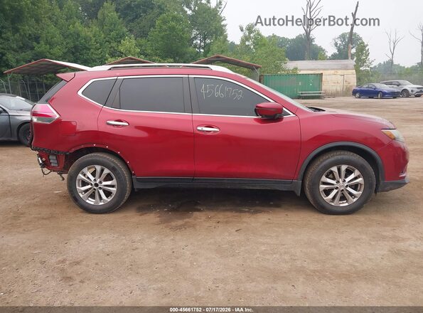 5N1AT2MV0GC867125 2016 NISSAN ROGUE Красный Вид задней части салона