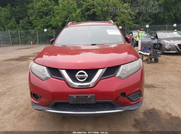 5N1AT2MV0GC867125 2016 NISSAN ROGUE Красный Вид щитка приборов