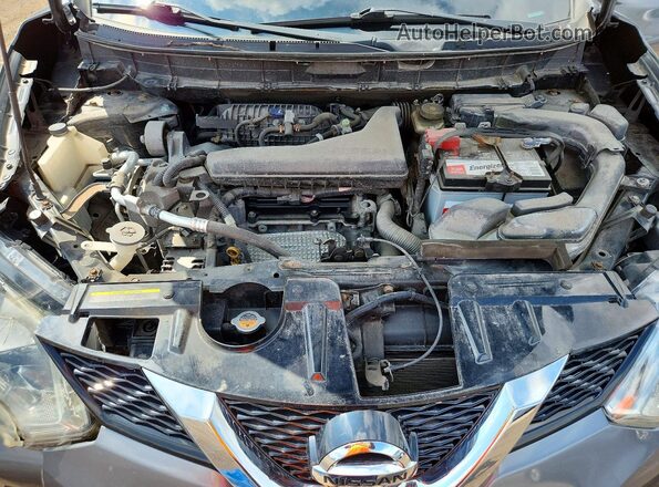 5N1AT2MV0GC872373 2016 NISSAN ROGUE Серый Вид задней части салона