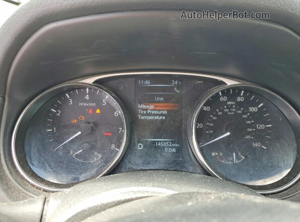 5N1AT2MV0GC875483 2016 NISSAN ROGUE Black Instrument cluster view