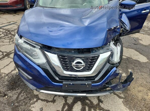 5N1AT2MV0HC737699 2017 NISSAN ROGUE Blue Vista interior trasera