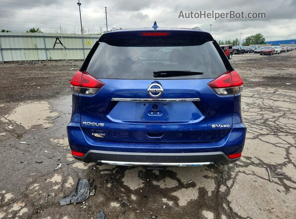 5N1AT2MV0HC737699 2017 NISSAN ROGUE Blue Vista trasera
