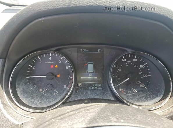 5N1AT2MV0HC778785 2017 NISSAN ROGUE Black ხელსაწყოთა პანელის ხედი