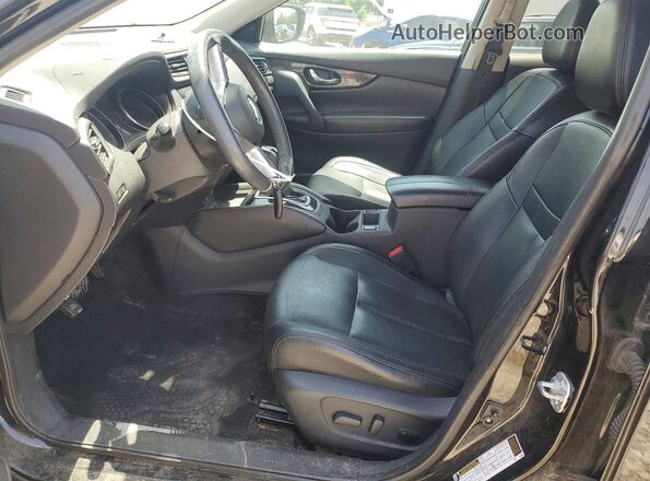 5N1AT2MV0HC778785 2017 NISSAN ROGUE Black წინა სალონის ხედი