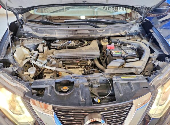 5N1AT2MV0HC804897 2017 NISSAN ROGUE Black Vista del compartimento del motor