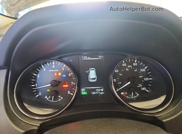 5N1AT2MV0HC804897 2017 NISSAN ROGUE Black Vista del cuadro de instrumentos