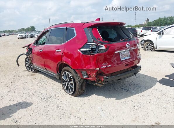 5N1AT2MV0HC873685 2017 NISSAN ROGUE Красный Задняя левая четверть