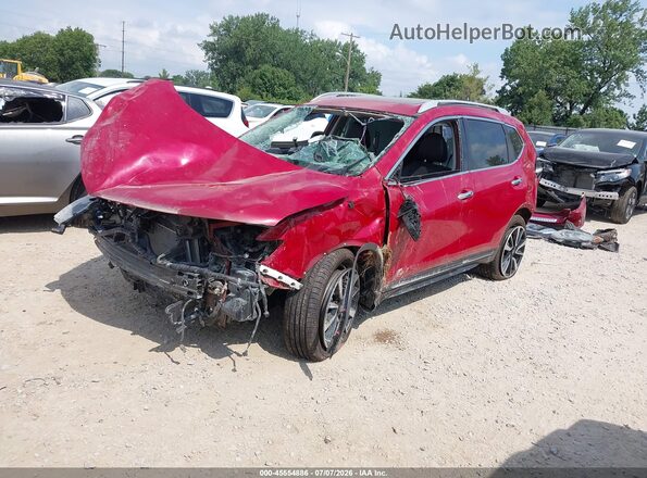 5N1AT2MV0HC873685 2017 NISSAN ROGUE Красный Передняя левая четверть
