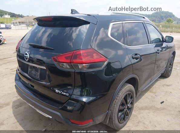 5N1AT2MV0JC738230 2018 NISSAN ROGUE Черный Задняя правая четверть