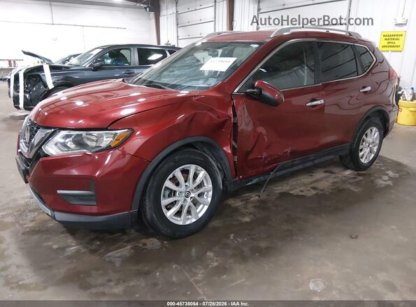 5N1AT2MV0JC745436 2018 NISSAN ROGUE Red Vista tres cuartos delantera izquierda