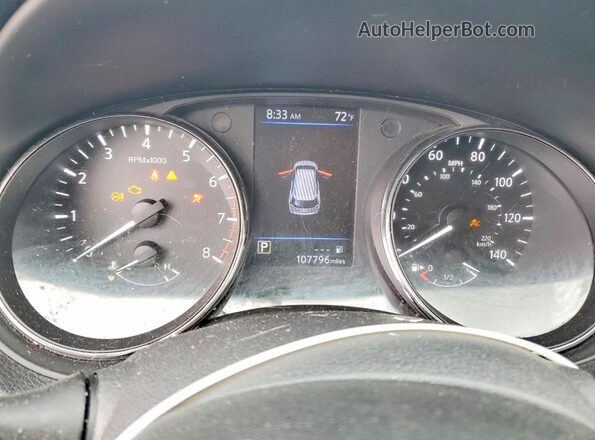 5N1AT2MV0JC749471 2018 NISSAN ROGUE Gray Instrument cluster view
