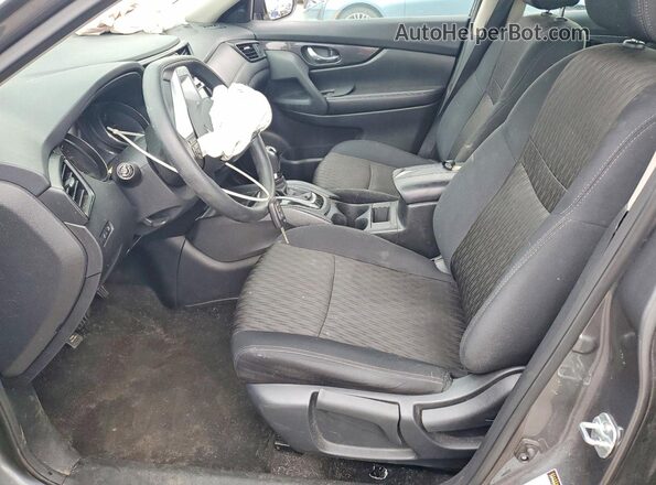 5N1AT2MV0JC749471 2018 NISSAN ROGUE Gray Front interior view