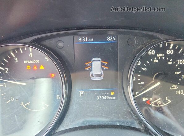5N1AT2MV0KC824087 2019 NISSAN ROGUE Gray Vista del cuadro de instrumentos