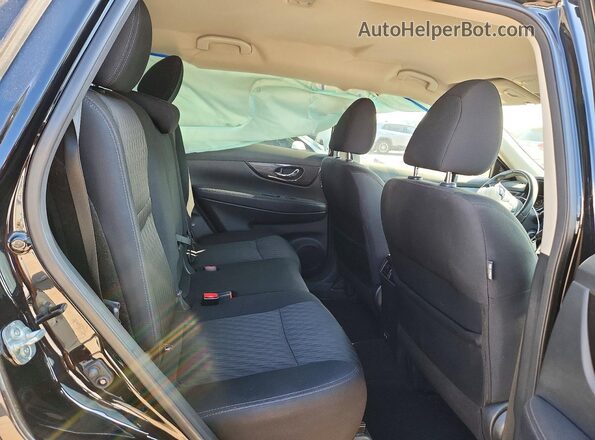 5N1AT2MV0KC841939 2019 NISSAN ROGUE Black Rear seats view
