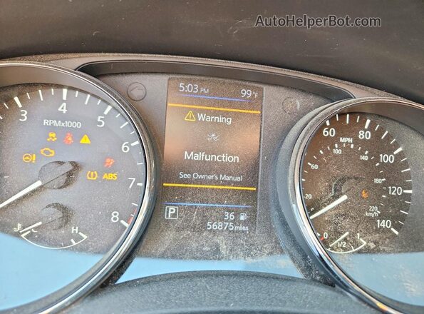 5N1AT2MV0KC841939 2019 NISSAN ROGUE Black Instrument cluster view