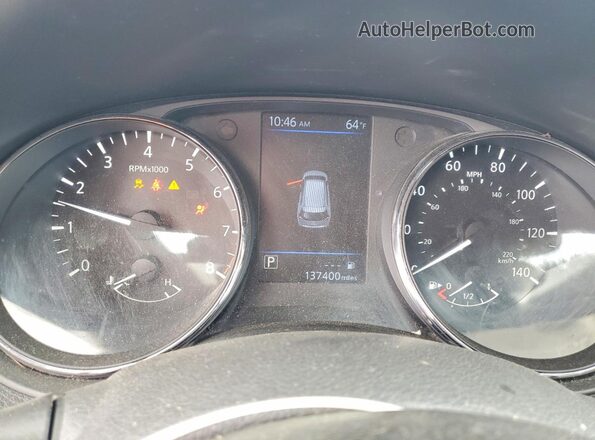 5N1AT2MV0LC709586 2020 NISSAN ROGUE Black Սարքավորումների վահանակի տեսք